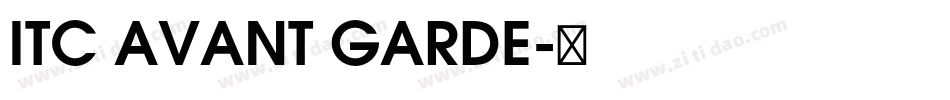 ITC AVANT GARDE字体转换